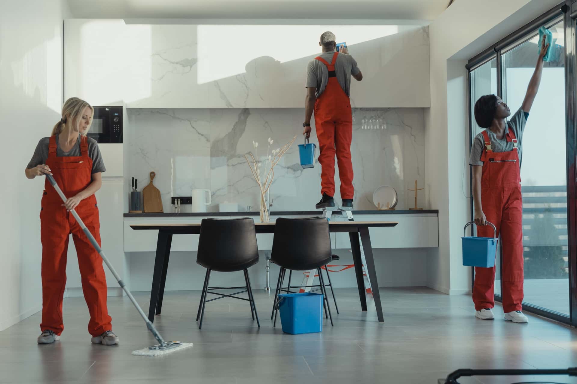 Modern clean commercial office interior in Montreal